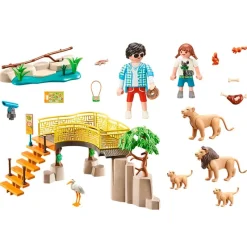 PLAYMOBIL City Life Leones con Recinto Exterior- Playmobil