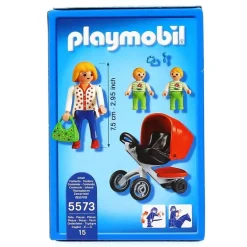 PLAYMOBIL City Life Mamá con Carrito de Gemelos- Playmobil