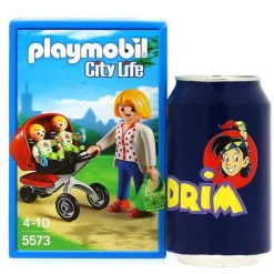 PLAYMOBIL City Life Mamá con Carrito de Gemelos- Playmobil
