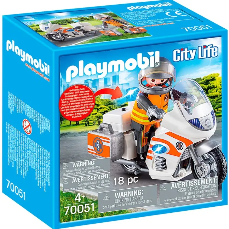 PLAYMOBIL Playmobil|City Life Moto de Emergencias