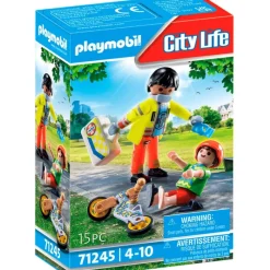 PLAYMOBIL City Life Paramédico con Paciente- Playmobil