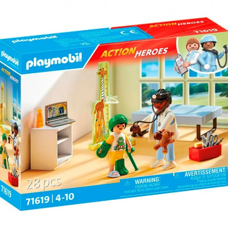 PLAYMOBIL City Life Pedriatra con Osito de Peluche- Playmobil