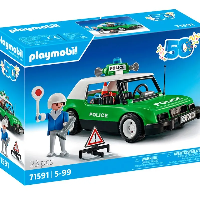PLAYMOBIL Coche Policía Clásico 50 Aniversario- Playmobil
