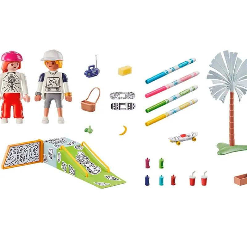 PLAYMOBIL Color Skatepark- Playmobil