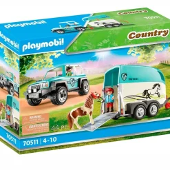 PLAYMOBIL Country Coche con Remolque para Poni- Playmobil