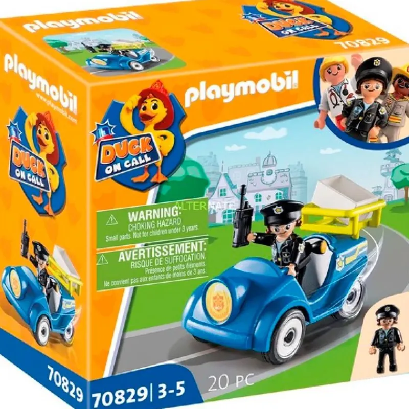 PLAYMOBIL Duck on Call Mini-Coche de Policía- Playmobil