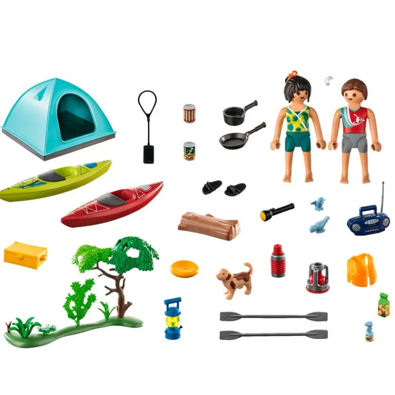 PLAYMOBIL Playmobil|Family Fun Camping con Hoguera
