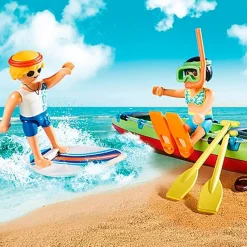 PLAYMOBIL Family Fun Coche de Playa con Canoa- Playmobil