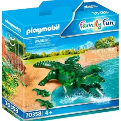 PLAYMOBIL Family Fun Cocodrilos con Bebé- Playmobil