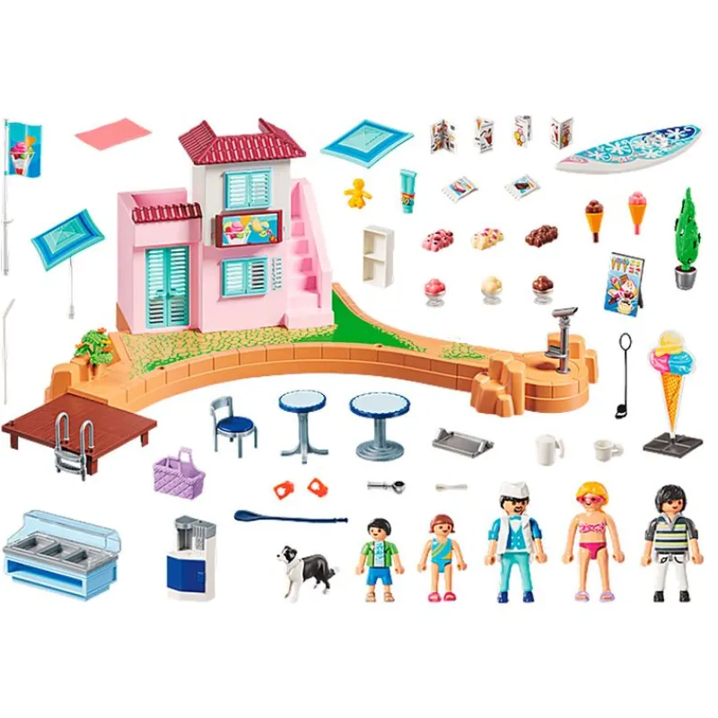 PLAYMOBIL Playmobil|Family Fun Heladería en el Puerto
