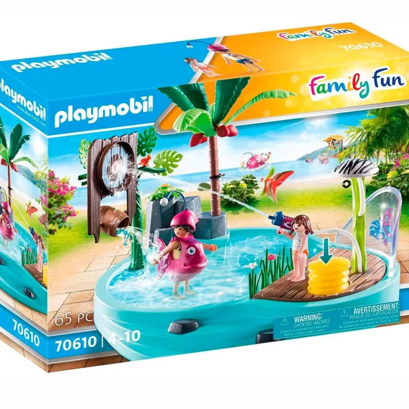 PLAYMOBIL Playmobil|Family Fun Piscina con Rociador