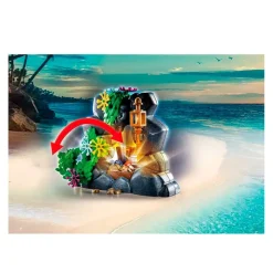 PLAYMOBIL Isla del Tersoro Esqueleto y Cañón- Playmobil