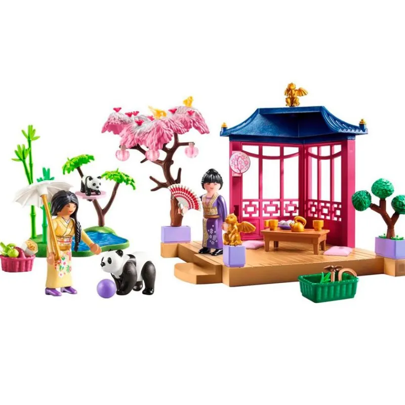 PLAYMOBIL Jardín Asiático con Panda- Playmobil