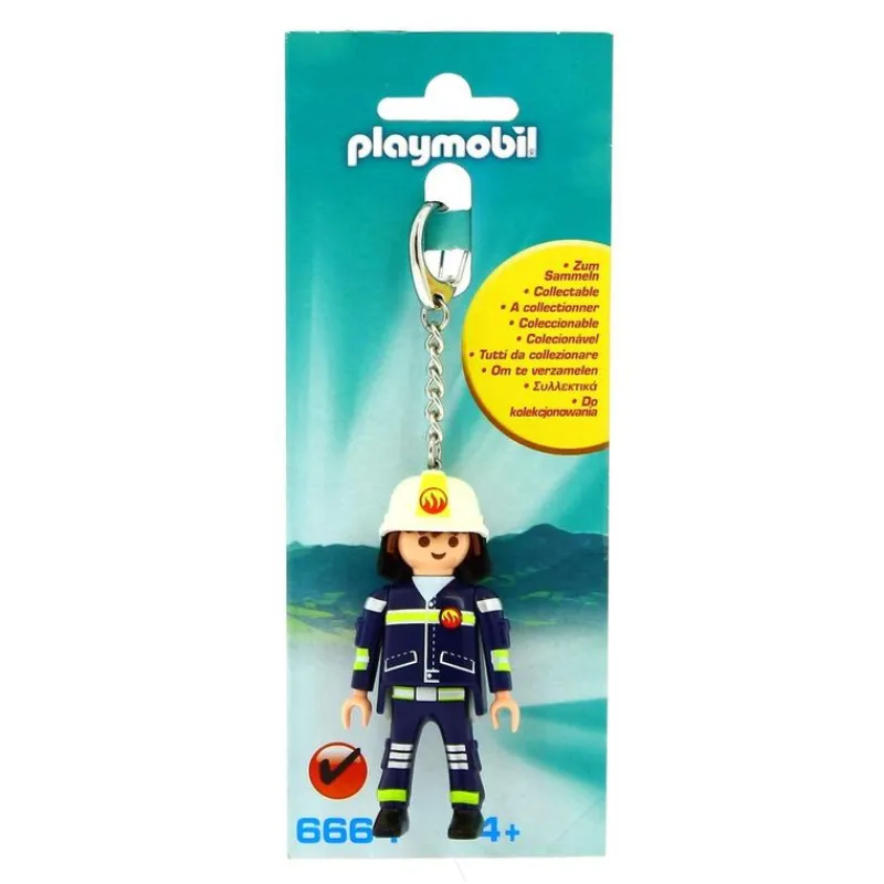 PLAYMOBIL Llavero de Bombero- Playmobil