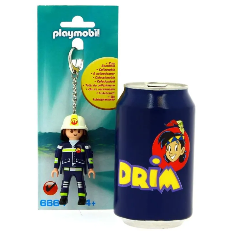 PLAYMOBIL Llavero de Bombero- Playmobil