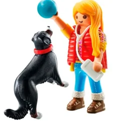 PLAYMOBIL Playmobil|My Life Mujer con Perro de Montaña