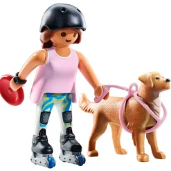 PLAYMOBIL Playmobil|My Life Patinadora con Retriever