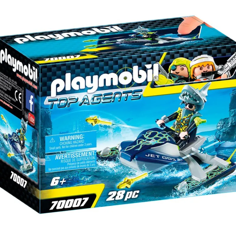 PLAYMOBIL Top Agents TEAM S.H.A.R.K. Nave Cohete- Playmobil