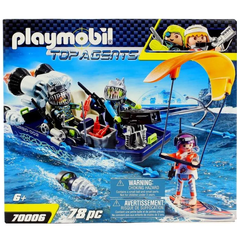 PLAYMOBIL Top Agents TEAM S.H.A.R.K. Nave Arpón- Playmobil