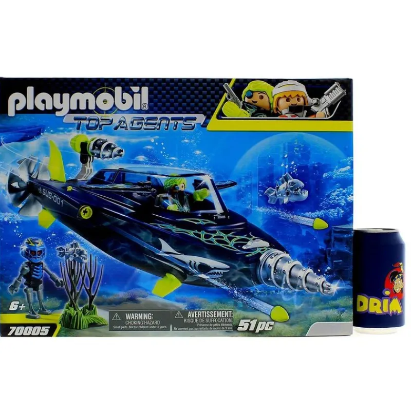 PLAYMOBIL Top Agents TEAM S.H.A.R.K. Perforadora- Playmobil