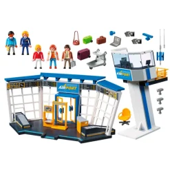 PLAYMOBIL Torre de Control y Aeropuerto- Playmobil