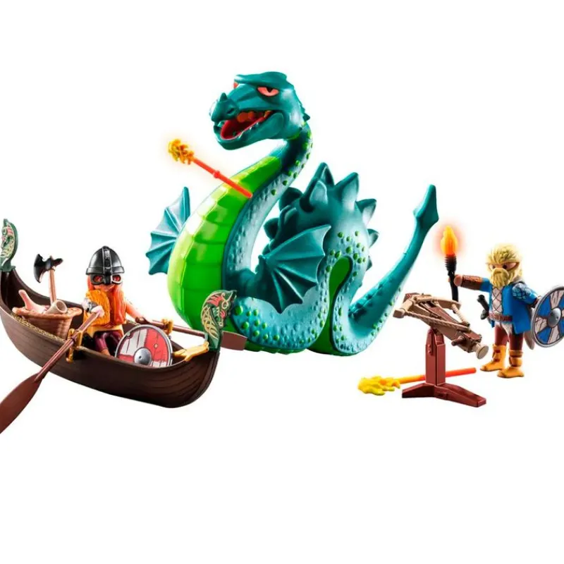 PLAYMOBIL Playmobil|Vikingos con Monstruo Marino