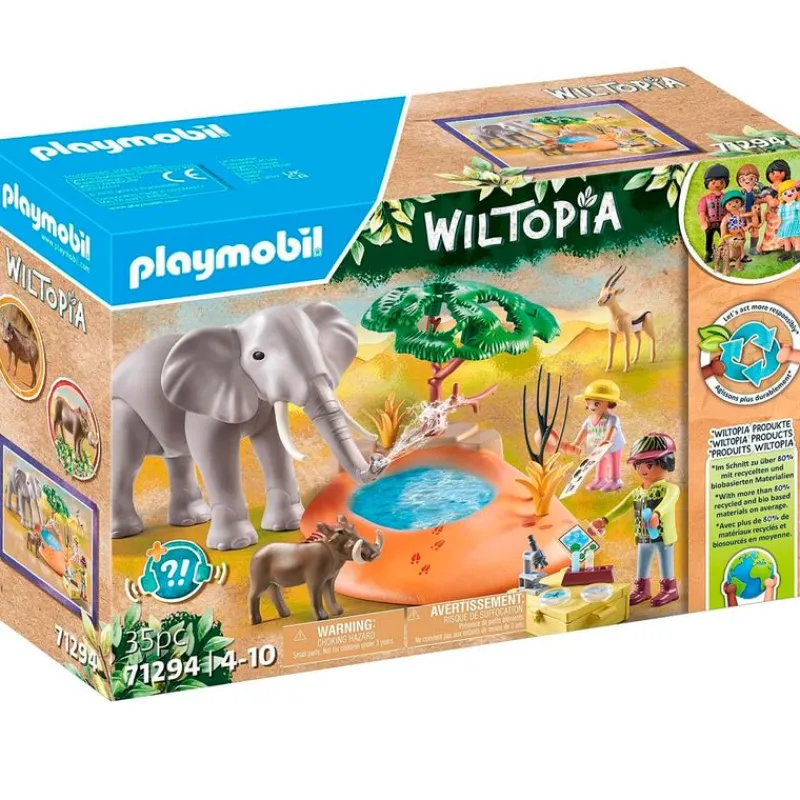 PLAYMOBIL Playmobil|Wiltopia Elefante en la Charca