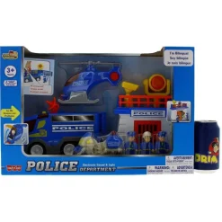 DRIM DISCOUNT Playset Estación de Policía Infantil- Figuras Y Figuras De Acción