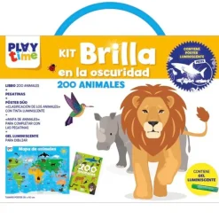 SELECCION DRIM Juegos Y Juguetes Educativos|Playtime Kit Brilla en la Oscuridad 200 Animales