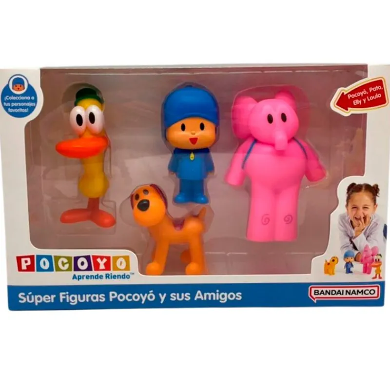 BANDAI Pocoyó Pack 4 Figuras- Figuras Y Figuras De Acción