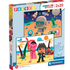 CLEMENTONI Pocoyó Puzzles 2x20 Piezas- Puzzles Y Construcciones