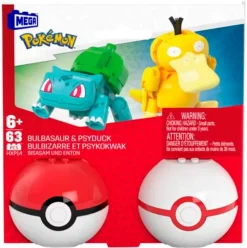 MATTEL Pokémon Construcción Pack 2 Pokéballs Surtido- Puzzles Y Construcciones