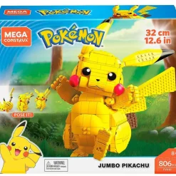 MATTEL Puzzles Y Construcciones|Pokémon Construcción Pikachu Jumbo