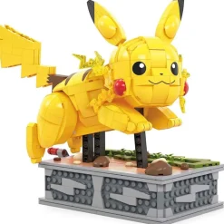 MATTEL Pokémon Construcción Pikachu Figura Coleccionista- Puzzles Y Construcciones
