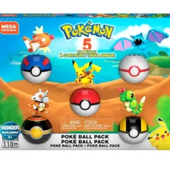 MATTEL Pokémon Construcción Pokebolas- Puzzles Y Construcciones