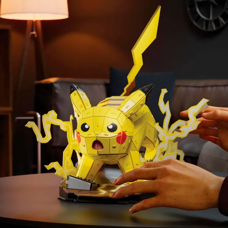 SPIN MASTER Juegos De Construcción|Puzzles Y Construcciones|Pokémon 4D Maqueta Pikachu 3D