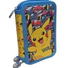 SELECCION DRIM Pokémon Estuche Escolar Triple- Escolar