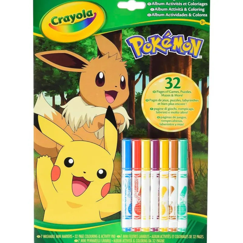 CRAYOLA Manualidades|Pokémon Libro de Actividades con Rotuladores
