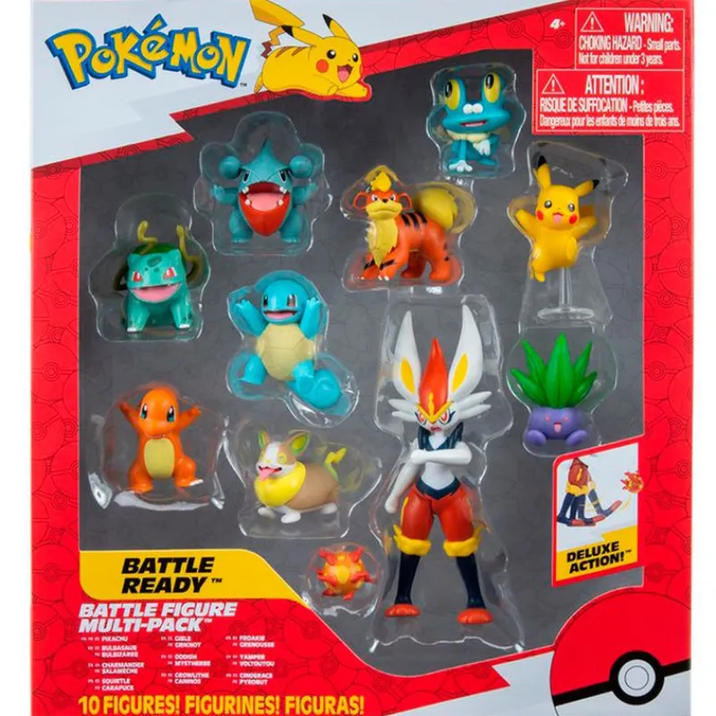BIZAK Figuras Videojuegos|Figuras Y Figuras De Acción|Pokémon Pack 10 Figuras