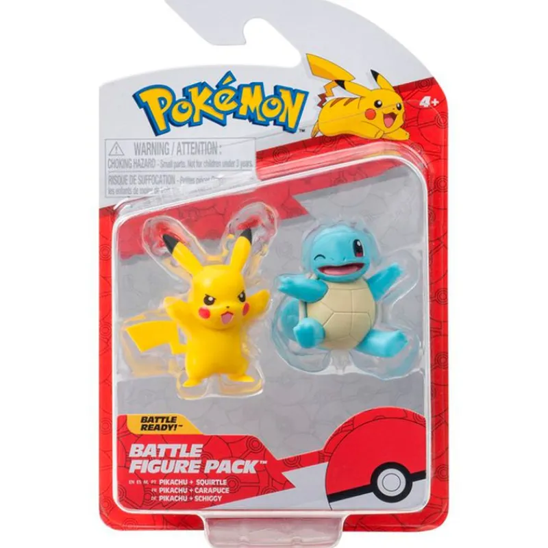 BIZAK Figuras Videojuegos|Figuras Y Figuras De Acción|Pokémon Pack Doble Generación Original Surtido