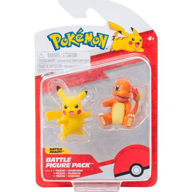 BIZAK Figuras Videojuegos|Figuras Y Figuras De Acción|Pokémon Pack Doble Generación Original Surtido