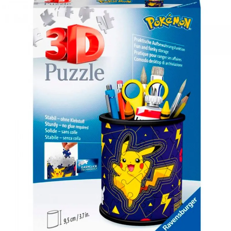 RAVENSBURGER Pokémon Portalápices Puzzle 3D- Puzzles Y Construcciones
