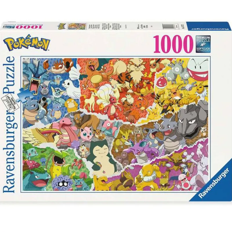 RAVENSBURGER Puzzles Y Construcciones|Pokémon Puzzle Challenge 1000 Piezas