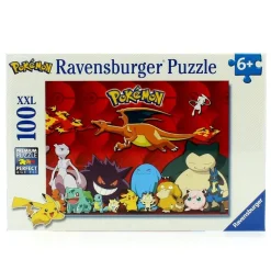 RAVENSBURGER Puzzles Y Construcciones|Pokémon Puzzle XXL de 100 Piezas