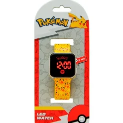 KIDS EUROSWAN Pokémon Reloj Digital LED Pikachu- Electrónicos
