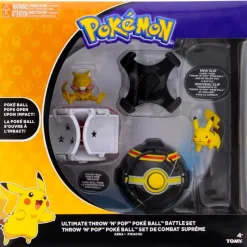 BIZAK Pokémon Throw 'N' Pop Pokeball Pack- Figuras Videojuegos|Figuras Y Figuras De Acción