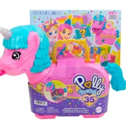 MATTEL Polly Pocket Playset Unicornio Partyland- Muñecas