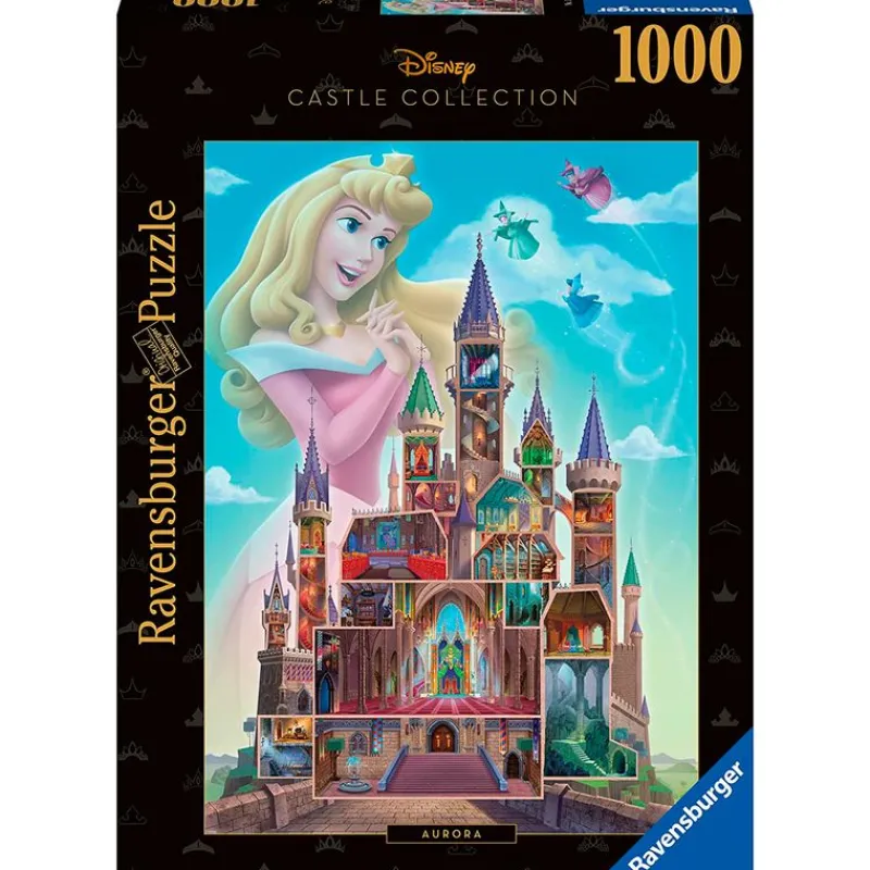 RAVENSBURGER Puzzles Y Construcciones|Princesas Aurora Castillo Puzzle 1000 Piezas