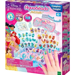 EPOCH Juegos Y Juguetes De Imitación|Manualidades|Princesas Disney Aquabeads Pack Estudio Uñas