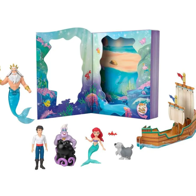 MATTEL Princesas Disney Ariel Mini Libro- Muñecas